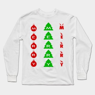 MERRY MERRY MERRY Long Sleeve T-Shirt